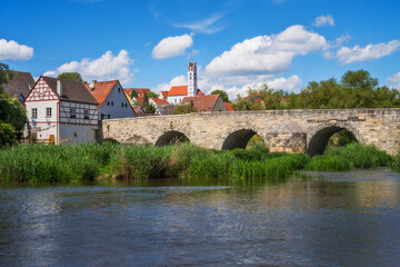Historic bridge at the city Harburg