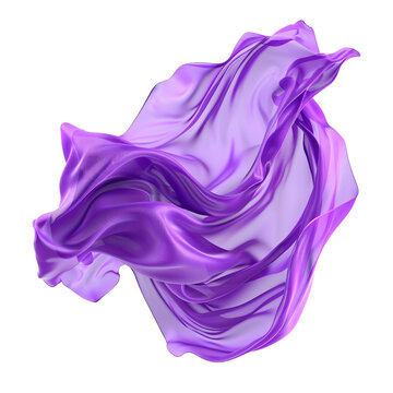 recommend clip art: Realistic violet waving cloth flying scarf clip art