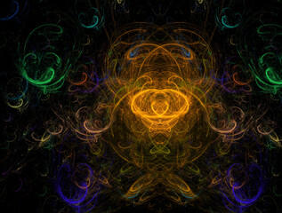 Imaginatory fractal abstract background Image