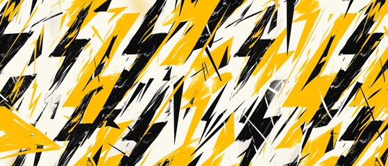 Abstract yellow and black grunge texture background. Bold urban street art graffiti style.  Concept of modern, danger, sports, speed, racing, energy, grunge, art.