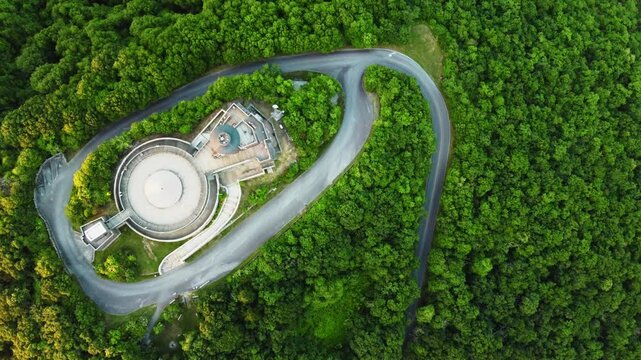 Serene Aerial View of the Lush Green Appalachian Forest near Brasstown Bald, Georgia