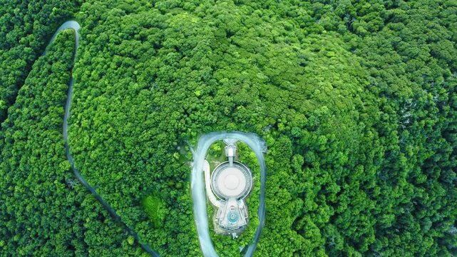Serene Aerial View of the Lush Green Appalachian Forest near Brasstown Bald, Georgia