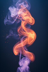 Obraz premium Abstract swirls of colorful smoke with vivid patterns create a stunning background design