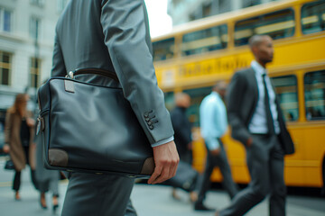 Businessman Returning to Office After Vacation