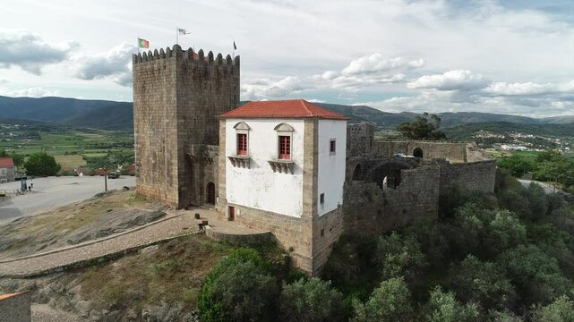 Belmonte Castle, where Pedro &Aacute;lvares Cabral, navigator and discoverer of Brazil, was born - Belmonte, Portugal