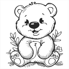 coloring page  vector  illustration 