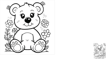 coloring page  vector  illustration 