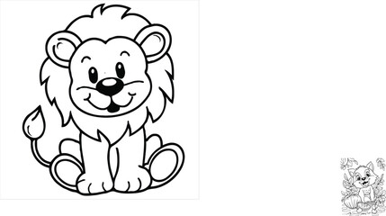 coloring page  vector  illustration 