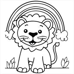 coloring page  vector  illustration 