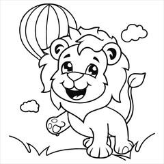 coloring page  vector  illustration 