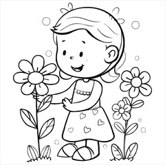 coloring page  vector  illustration 