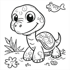 coloring page  vector  illustration 