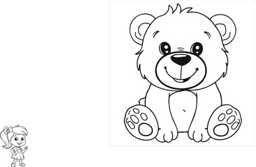 coloring page  vector  illustration 