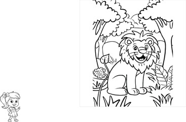 coloring page  vector  illustration 