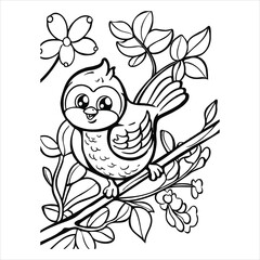 coloring page  vector  illustration 