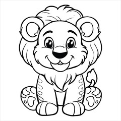 coloring page  vector  illustration 