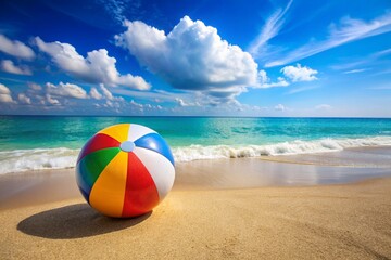 Obraz premium The ball on the beach