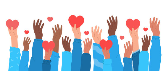 National Minority Donor Awareness Month. Vector poster banner.