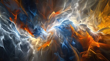 A dynamic abstract wallpaper with a mix of vivid colors and intricate textures, forming a visually striking and high-quality background.