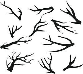 Trees and trunk Vector logo design