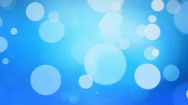 Blue Christmas Bokeh Background Generative AI