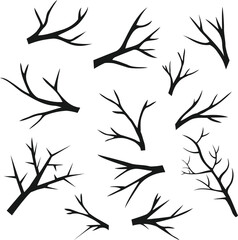 Trees and trunk Vector logo design