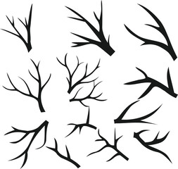 Trees and trunk Vector logo design