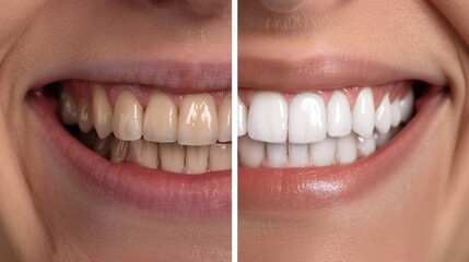 teeth before and after a dental cleaning