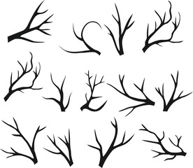 Trees and trunk Vector logo design