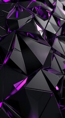 Abstract background with black and purple geometric shapes