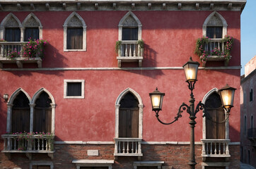 wall of Venice palazzo