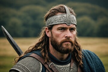 portrait of Pictish Warrior - Ancient to Early Medieval Era, Scotland