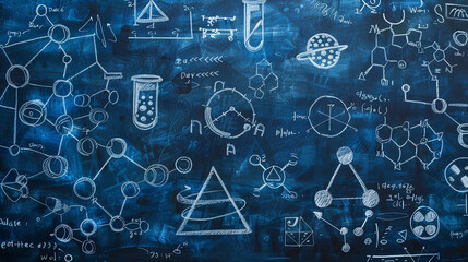 Abstract blackboard background.