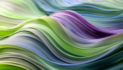 abstract background with abstract wave patterns featuring vibrant hues of neon green blue and purple