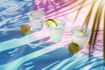 holidays, tropic, summer mood, banner, cocktail