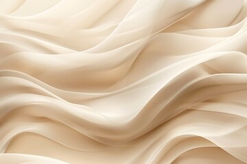 Obraz premium Abstract wavy beige background with smooth curves and flowing lines