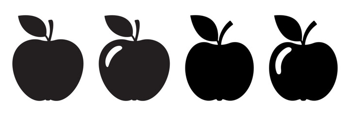 Apple icon. Apple sign symbol for web site and app design.