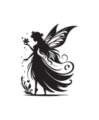 vector Fairy vector art,graphics Fairys icons set,vintage illustration Fairy clipart,vector Fairys flat style artwork design.