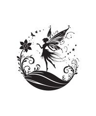 Obraz premium vector Fairy vector art,graphics Fairys icons set,vintage illustration Fairy clipart,vector Fairys flat style artwork design.