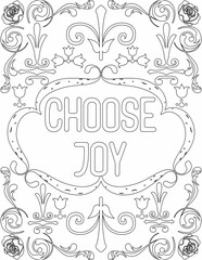 Printable floral coloring page for kids and adults with affirmation words for self talk and self care. it helps to succeed and struggle against life to enjoy the tough journey
