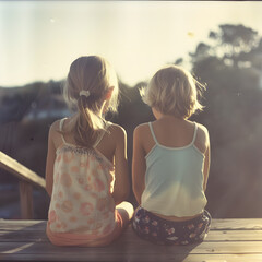 Generative AI, A film photo taken on a lazy afternoon, a nostalgic nudge.