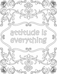 Printable floral coloring page for kids and adults with affirmation words for self talk and self care. it helps to succeed and struggle against life to enjoy the tough journey
