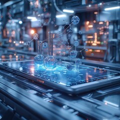 Digital Chemistry with Holographic Molecular Display