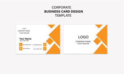 Modern Business Card - Creative and Simple Business Card Template, modern business card with geometric shapes