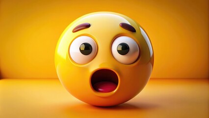 surprised yellow emoji