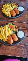 Kiev cutlet with potato