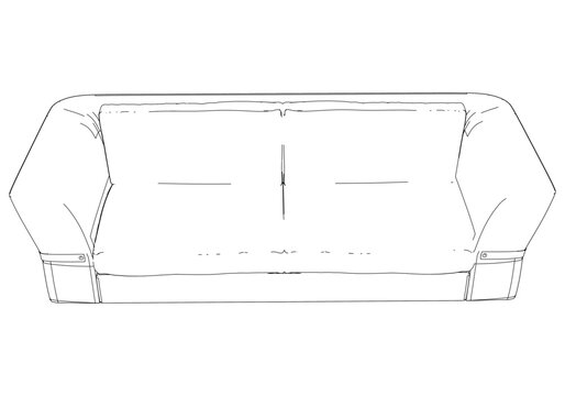 recommend clip art: Sofa or couch line icon. Outline furniture for living room. Vector illustration.