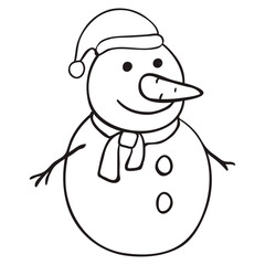 Snowman Vector Illustration: Character Design.ai