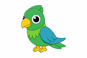 A Cute Parrot vector illustration