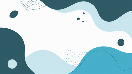 夏や海を思わせる、爽やかな青い色合いのアイキャッチ・タイトル用グラフィック